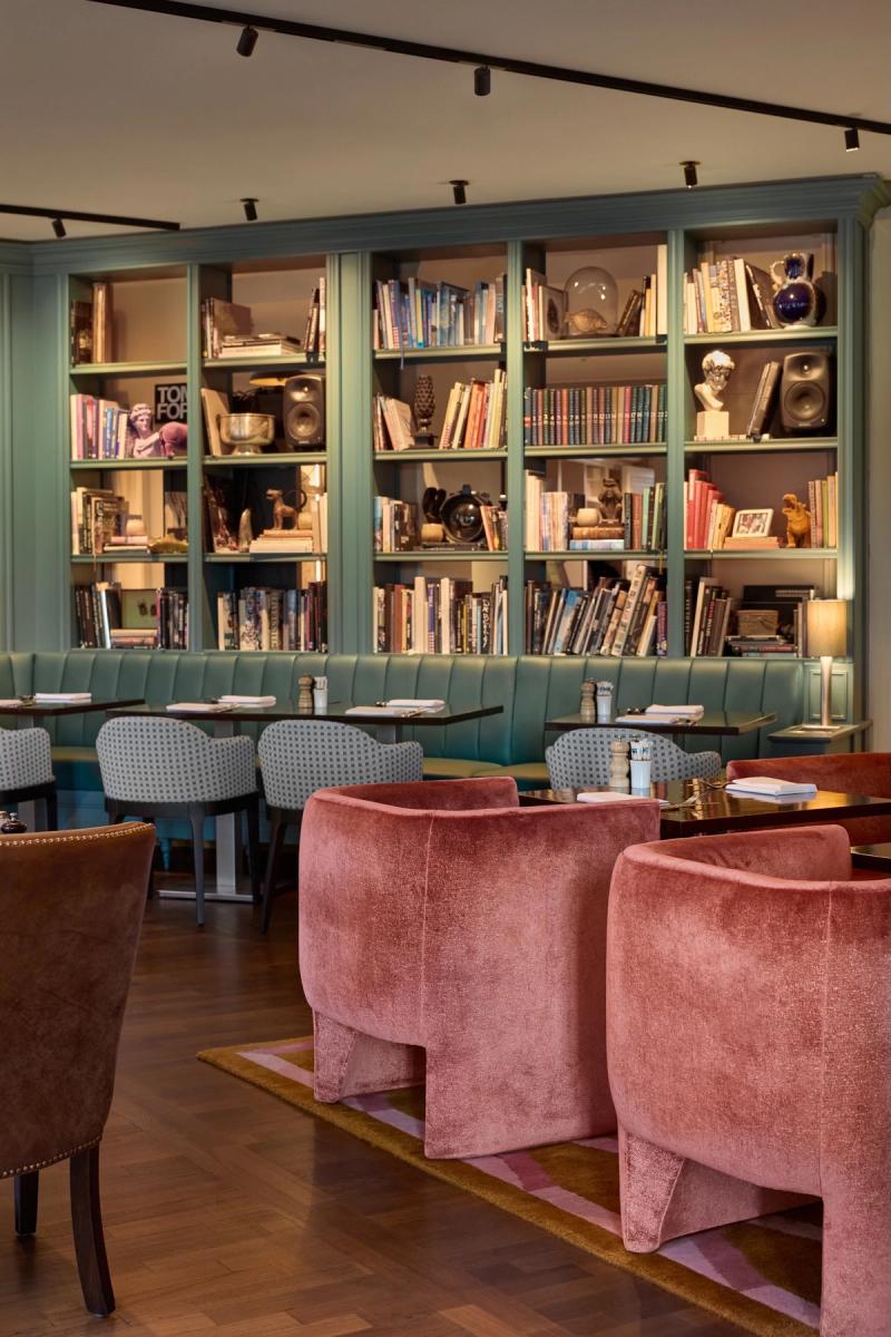 Pink velvet arm chairs