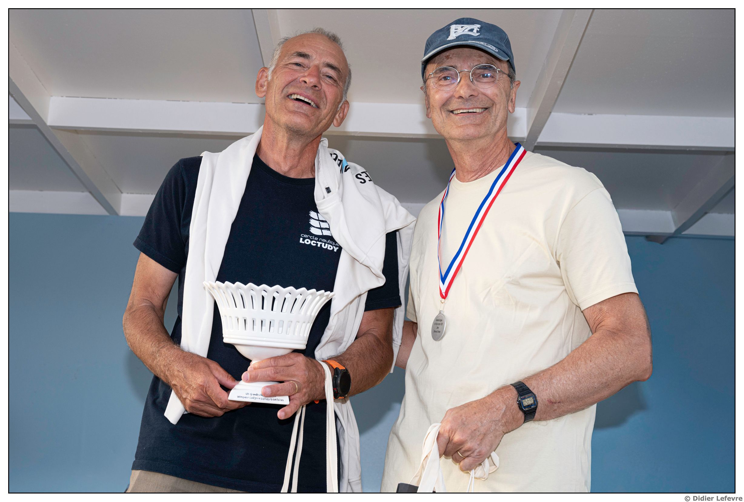 Dériveurs solo : Emmanuel Gaudez, membre du CNL, remporte la deuxième édition et devance Bernard Dumas, licencié du CNL !