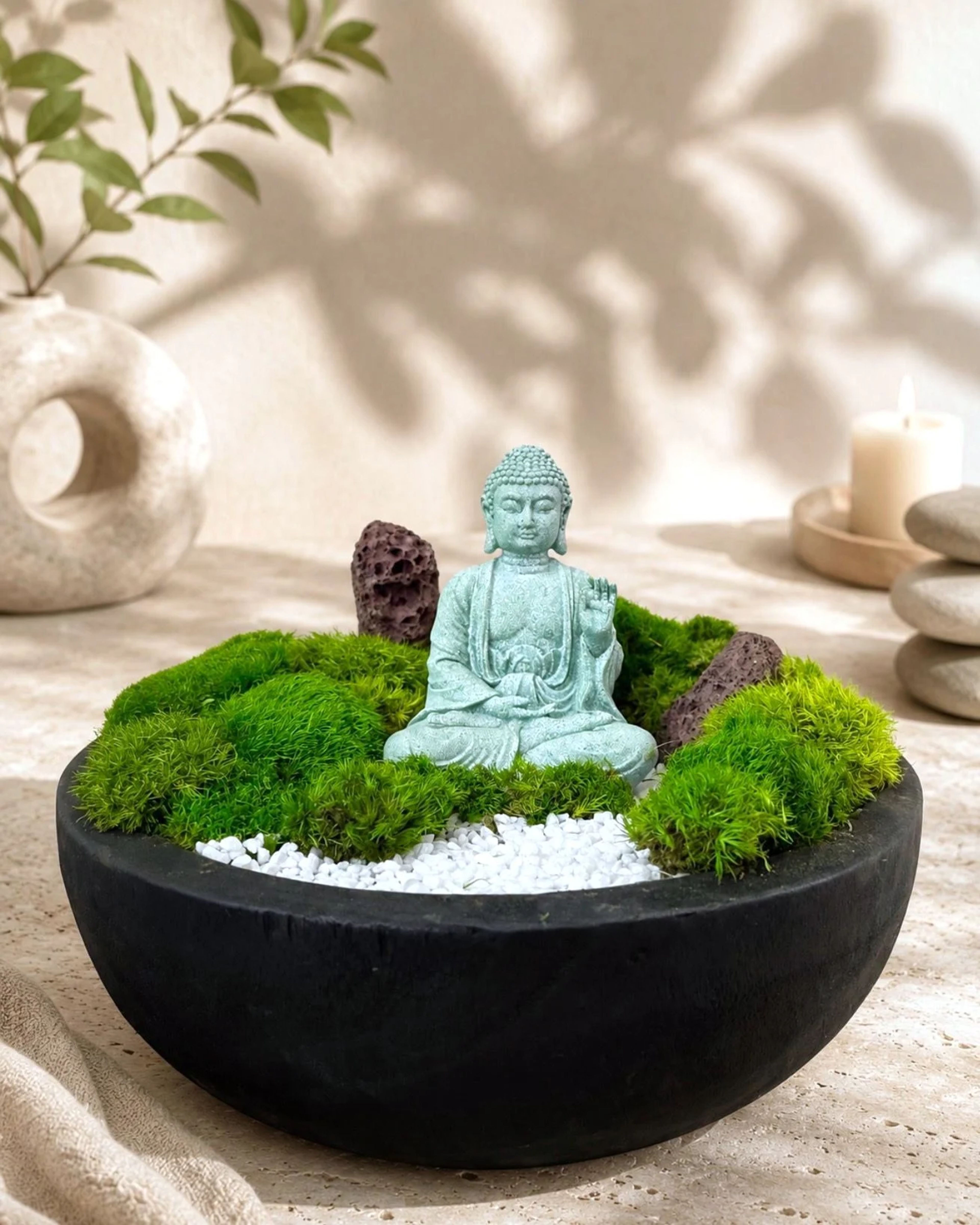 The Zen Sanctuary — handcrafted preserved moss by CoziZone