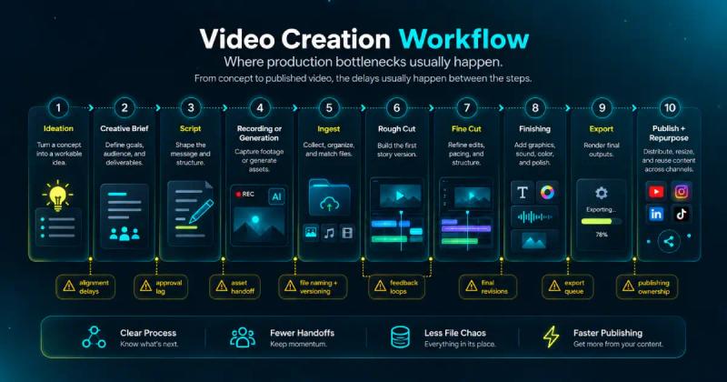 Video Creation Workflow and Where Production Bottlenecks Happen
