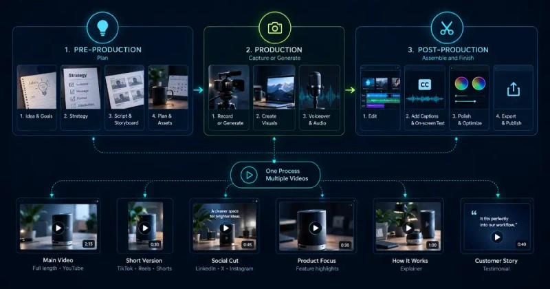 Video Production Process: Concept to Multiple Final Videos