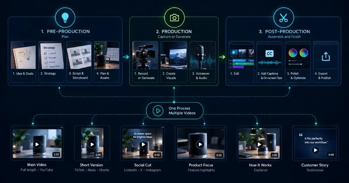Video Production Process: Concept to Multiple Final Videos