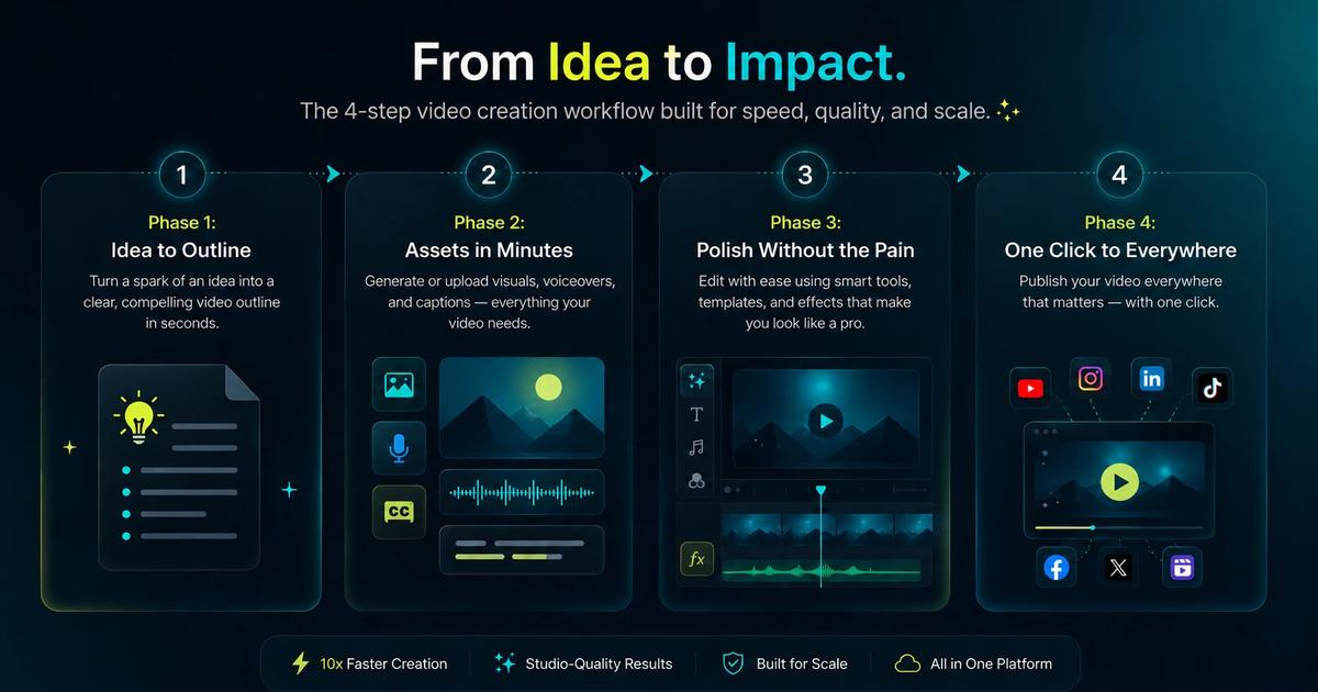 Best Video Creation Workflow: Create Once, Publish Everywhere