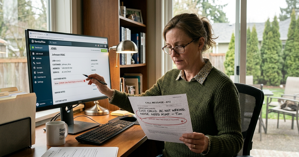 A message taken wrong costs more than the paper it's written on — it costs the job, the customer, and the truck roll that never happened. Here's how message accuracy actually plays out in home service operations.