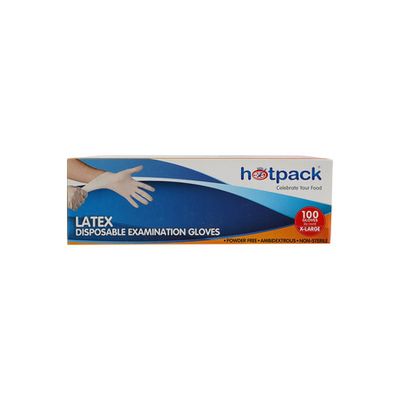 قفازات لاتكس بودرة - مقاس XL