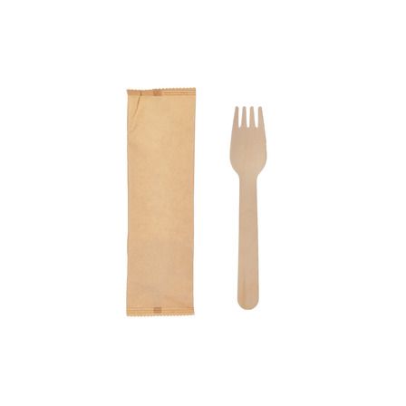 Wooden Fork Individually Wrapped