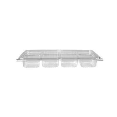 PET Clear Rectangular 8 Compartment