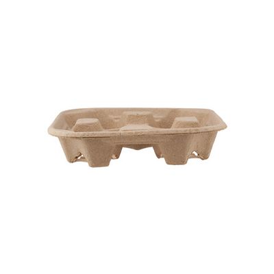 Kraft Corrugated 4 Cup Holder