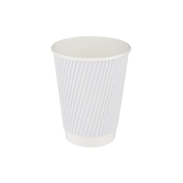 White Paper Ripple Wrap Cup 16oz