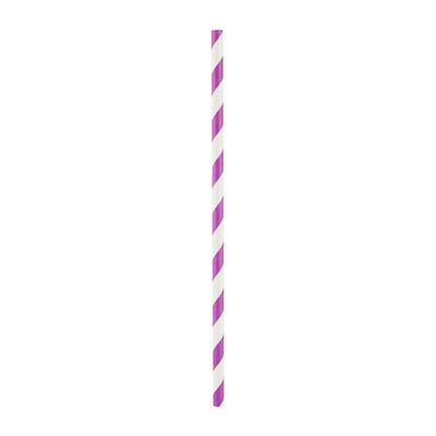 Purple Paper Straw 6mm