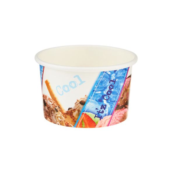 Printed Paper Ice Cream Cup 4oz