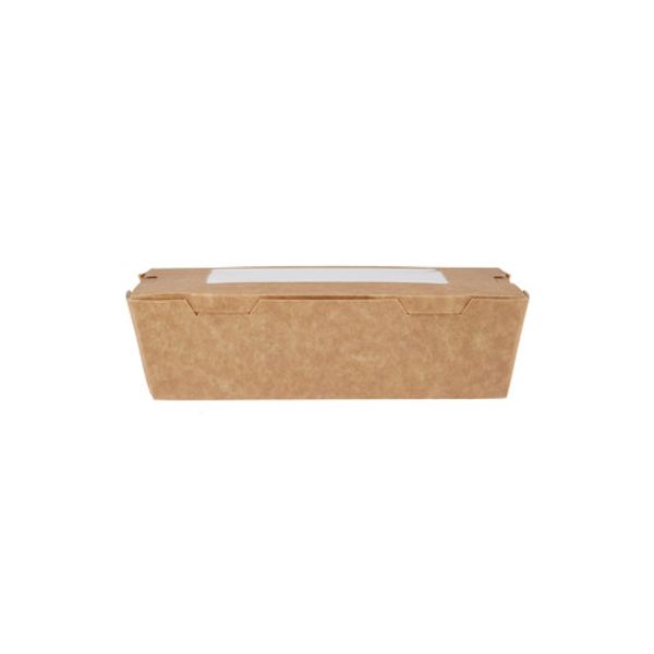 Brown Top Windw Lunch Box 195 oz