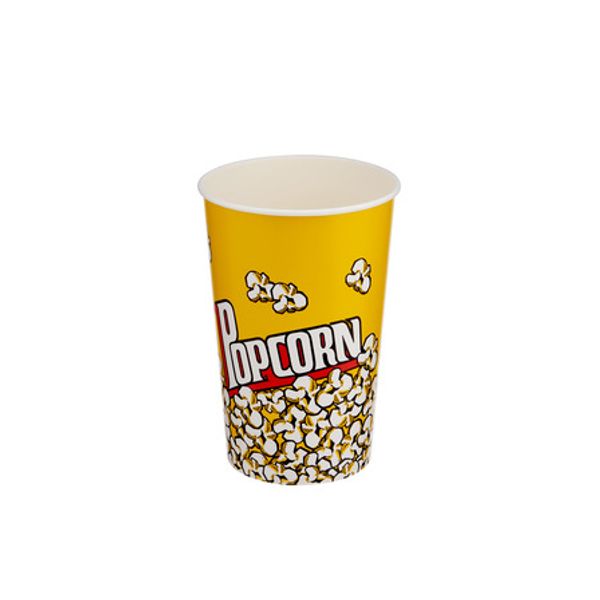 Printed Paper Popcorn Tubs 64oz