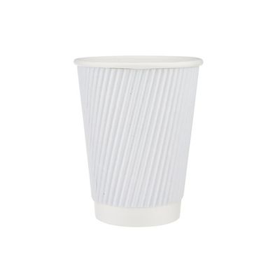 White Paper Ripple Wrap Cup 16oz
