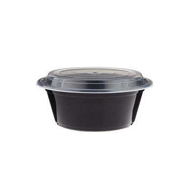 Black Base Round Container 40oz