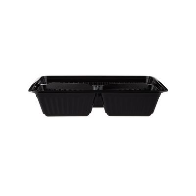 Black Base Rectangular HD Container 3 Compartment