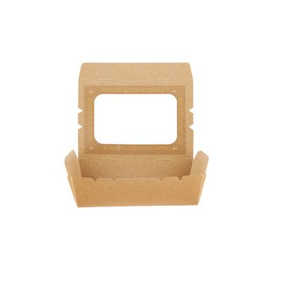 Kraft PE Lnch Box with Windw 180 oz