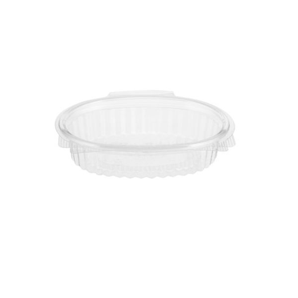 Clear Oval Hinged Container 175ML
