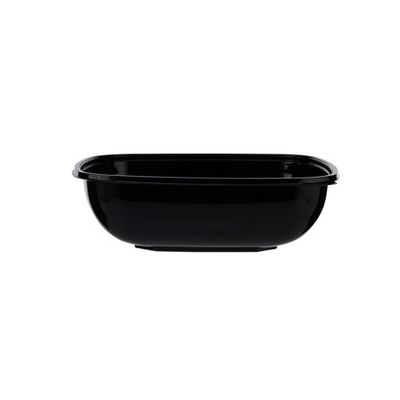 PET Black Square Bowl 64oz (9)