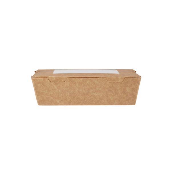 Brown Top Windw Lunch Box 180 oz