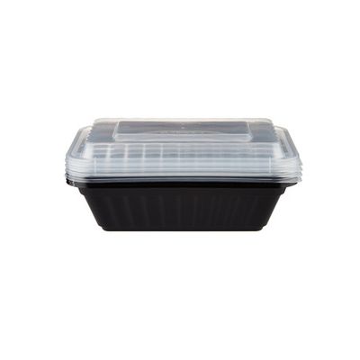 Black Base Rectangular HD Container 24oz