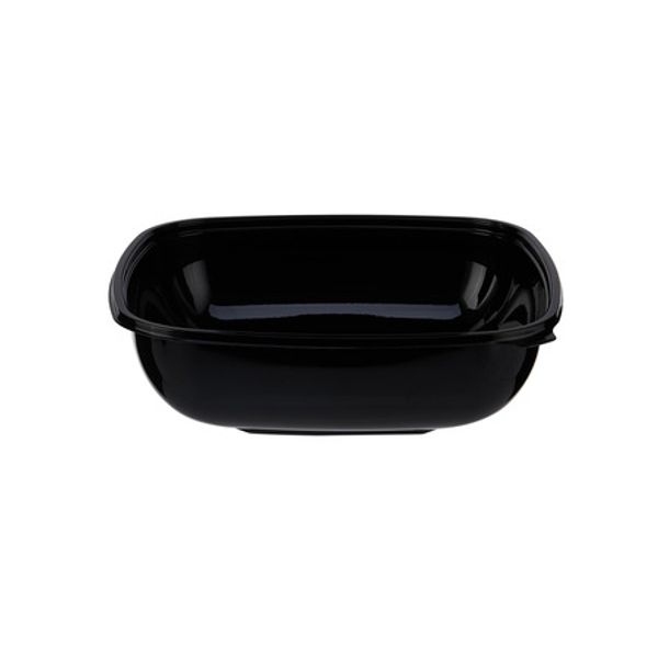 PET Black Square Bowl 64oz (9)