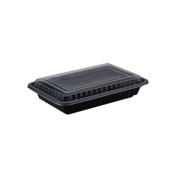 Black Base Rectangular Container 28oz