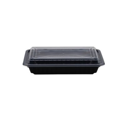 Black Base Rectangular Container 28oz