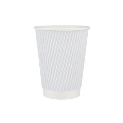 White Paper Ripple Cup 12oz