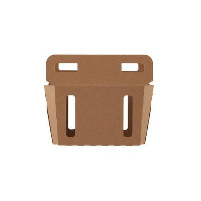Kraft Flute Punnet 1KG+Handle