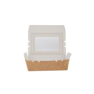 Brown Top Windw Lunch Box 180 oz