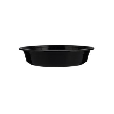 Black Microwave Round Container + Lid 24oz