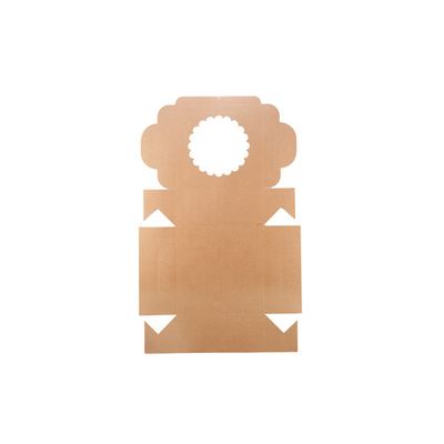 Kraft Cake Box Round Window 35x35CM