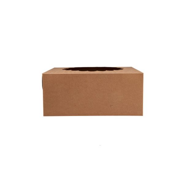 Kraft Cake Box Round Window 35x35CM