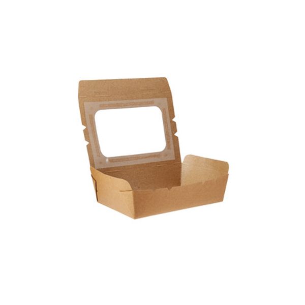 Kraft PE Lnch Box with Windw 180 oz