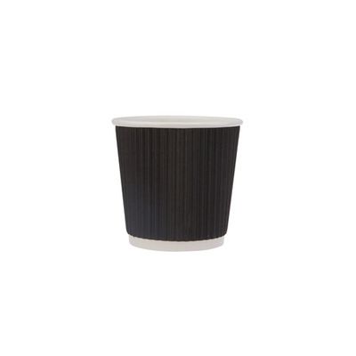 أكواب ورقية سوداء للحائط 4oz