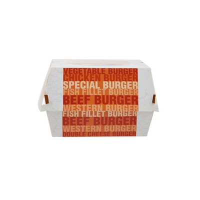 Printed Paper Burger Box Large