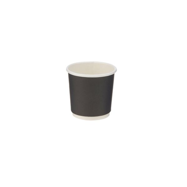 Black Double Wall Paper Cup 4oz