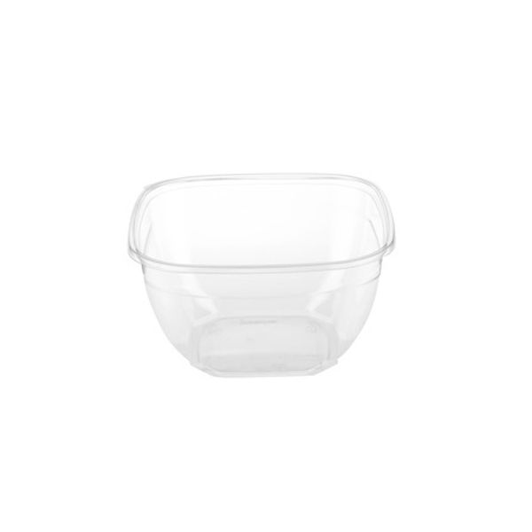 PET Clear Square Bowl 64oz (7.5)