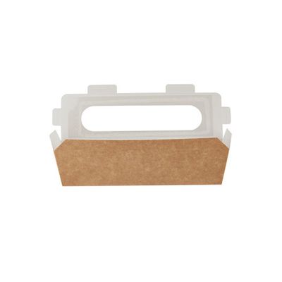 Kraft Paper Hotdog Box with Window