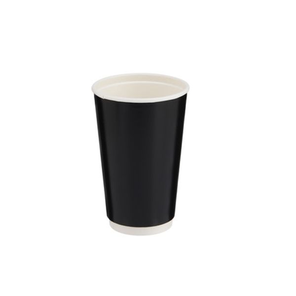 Black Double Wall Paper Cup 16oz