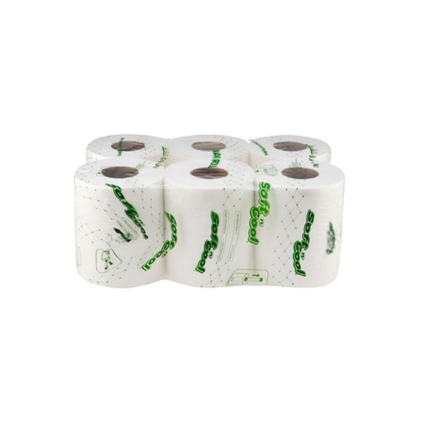 Soft N Cool Maxi Roll Embossed Perforated 2-Ply Green