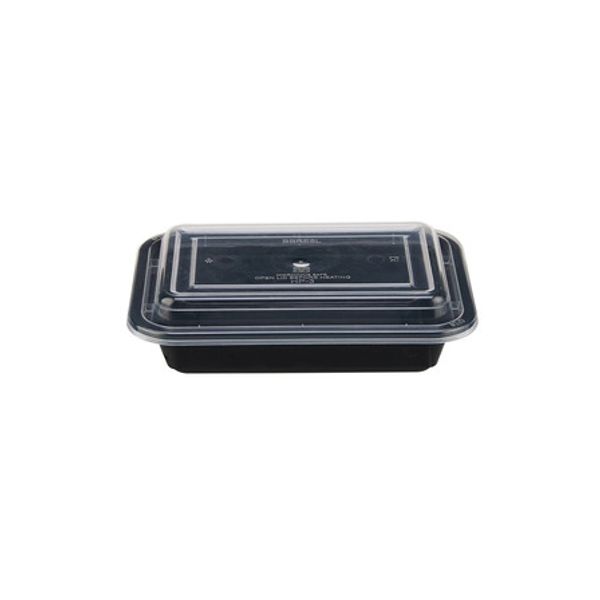 Black Base Rectangular Container 8oz