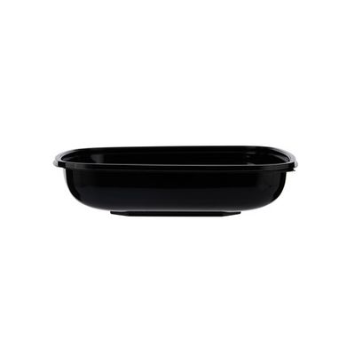 PET Black Square Bowl 48oz (9)