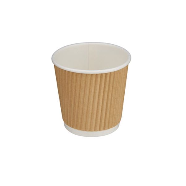 Kraft Paper Ripple Wall Cups 4oz