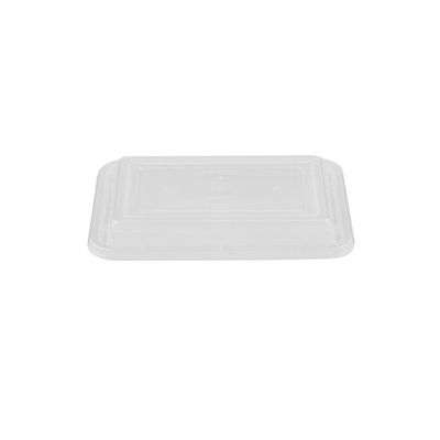 Clear Lid for Black Base Rectangular Container 8oz