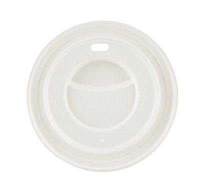 White Biodegradable Lid Dia 90mm