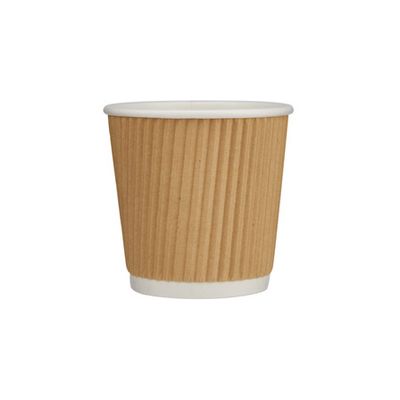 Kraft Paper Ripple Wall Cups 4oz