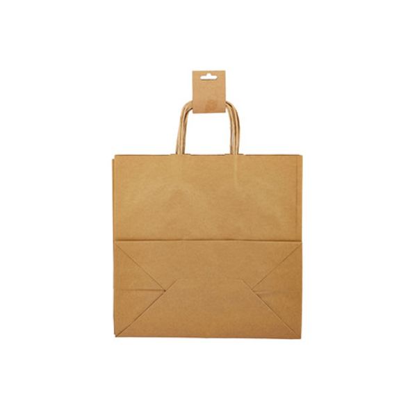Brown Paper Bag Twisted Handle 34X18X33.5CM