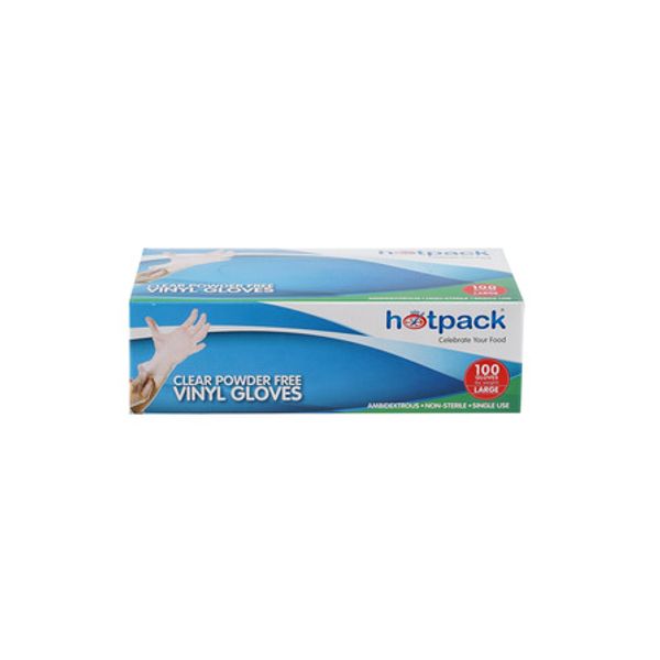 Powder Free Vinyl Gloves - L